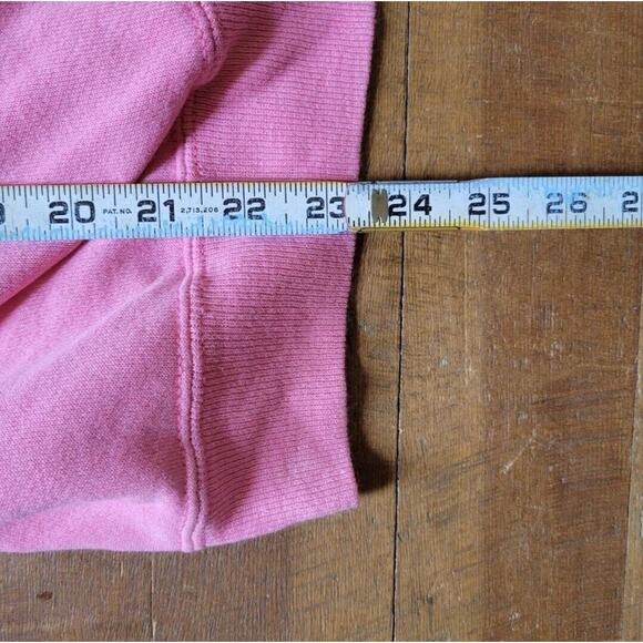 True Vintage Pink Crewneck Sweatshirt Lg Sunfaded Peanuts Mayo Snoopy Flock - Picture 4 of 4